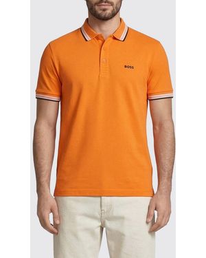 BOSS Basic Cotton Polo Shirt - Orange