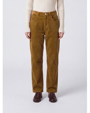 Isabel Marant Mid-Rise Straight-Leg Pants - Natural