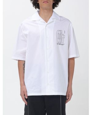 Off-White c/o Virgil Abloh Casual Cotton Shirt With Arrow - White