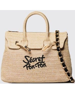 Secret Pon-pon Shoulder Bag - Natural