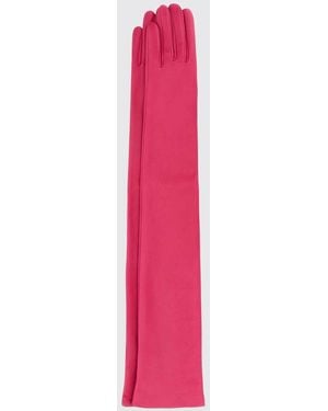Balenciaga Guantes Largos Cuero - Rosa