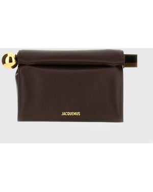 Jacquemus Rond Carré Handheld Clutch - Brown