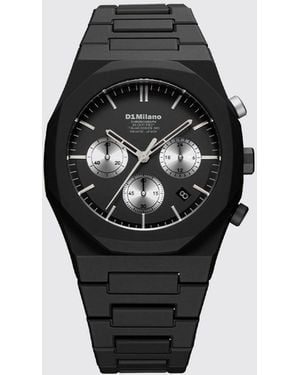 D1 Milano Gilded Lunar Polycarbonate Quartz Watch With Sapphire Glass - Black