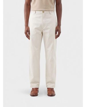 A.P.C. Cotton Straight Trousers - Natural