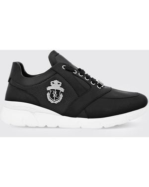 Billionaire Crest Runner Trainers - Black