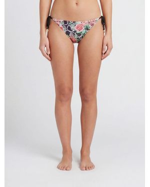 Philipp Plein Bikini-Slip Mit Chain Flower Print - Mehrfarbig