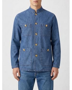 Valentino Cotton Denim Saharan Jacket - Blue