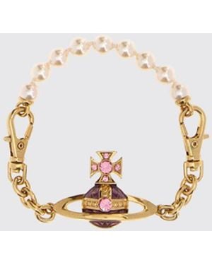 Vivienne Westwood Bracelet Orb En Laiton Avec Perles Synthétiques - Multicolore