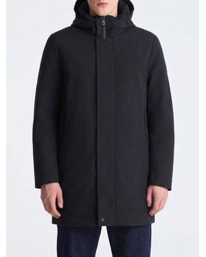 Peuterey Duck Down Knee-Length Parka - Blue
