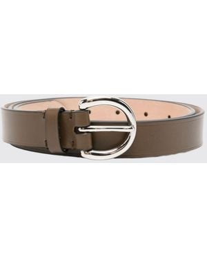 Phoebe Philo Smooth Calf Leather Belt With Pin Buckle - White