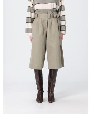 Brunello Cucinelli Cotton Blend Shorts - Natural