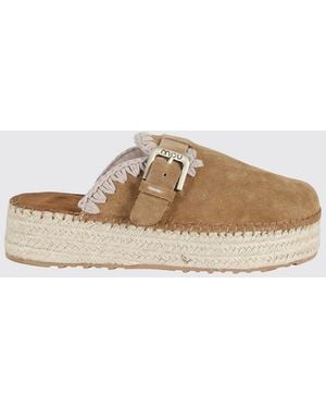 Mou Jute Suede Clogs - Multicolour