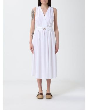 Twinset Stretch Cotton Shirtdress - White