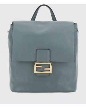 Fendi Calfskin Backpack - Blue