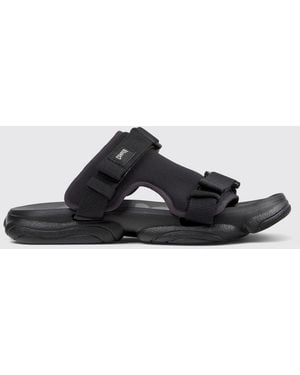 Camper Karst Recycled Fabric Sandal - Black