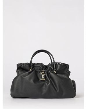 ERMANNO FIRENZE Octavia Grained Synthetic Leather Bag - Black