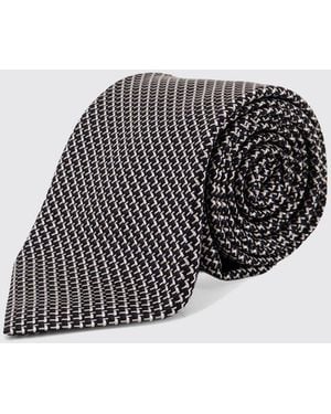 Tom Ford Jacquard Silk Tie - Black