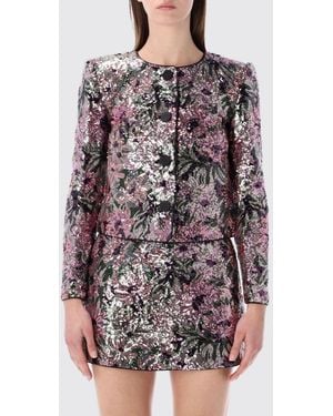 Self-Portrait Sequin Jacket - Gray