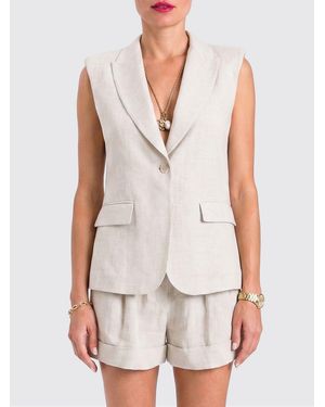 Twinset Linen Blend Vest - White