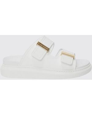 McQueen Heeled Sandals - White