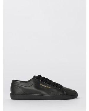 Saint Laurent Gym Leather Trainers - Black