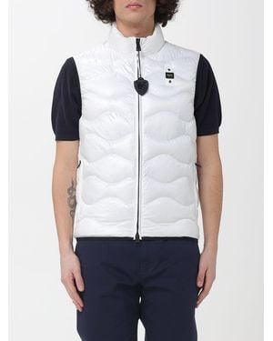 Blauer Waistcoat - White