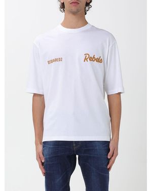 DSquared² Cotton T-Shirt With Slogan - White