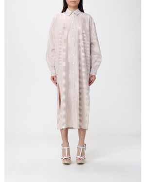 MC2 Saint Barth Striped Cotton Casual Dress - Pink