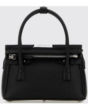 Maison Margiela 5Ac Classique Micro Leather Handbag With Strap - Black
