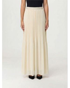 Twinset Pleated Long Skirt - Natural