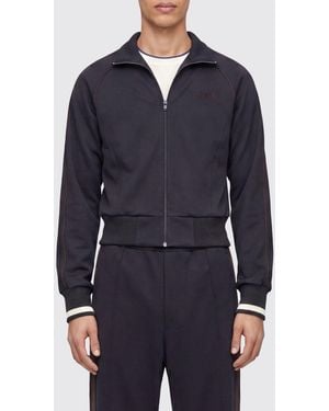 adidas Originals X Wales Bonner Bomber Jacket With High Neck And Zip Closure - Blue