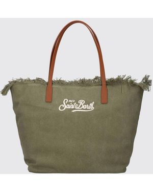 MC2 Saint Barth Bolso De Hombro De Mezcla De Algodón Con Logo - Verde