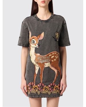 Philipp Plein Printed Cotton Crew Neck T-Shirt - Black