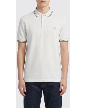Fred Perry Cotton Polo Shirt With Logo - White