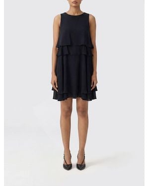 Ami Paris Silk Blend Dress - Black