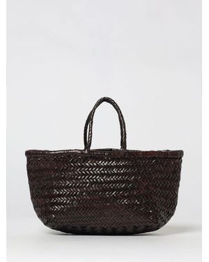 Dragon Diffusion Triple Jump Small Woven Leather Bag - Black
