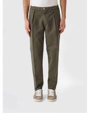 Briglia 1949 Cotton And Linen Portobello Chino Trousers - Green