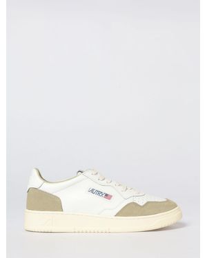 Autry Medalist Low Leather Trainers - Natural