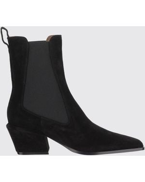 Paris Texas Flat Ankle Boots - Black