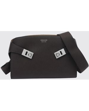 Ferragamo Borsa A Tracolla Hug - Nero