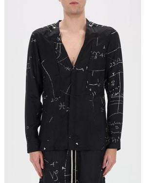 Rick Owens Printed Cotton Blend Shirt - Black