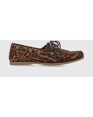 Tom Ford Robin Animal Print Suede Loafers - Brown