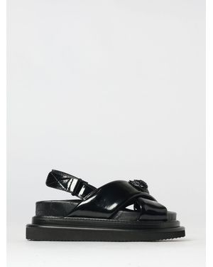 Kurt Geiger Orson Polished Leather Sandal - Black