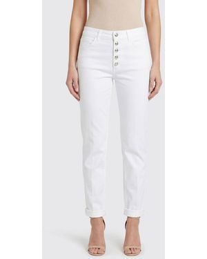 Dondup Slim Fit Denim Jeans - White