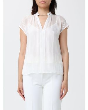 Liu Jo Viscose Blouse With Jewel Detail - White