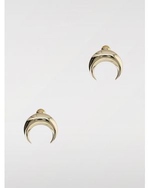Marine Serre Crescent Earrings - White