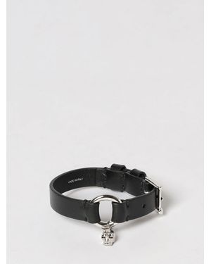 McQueen Leather Bracelet - Black