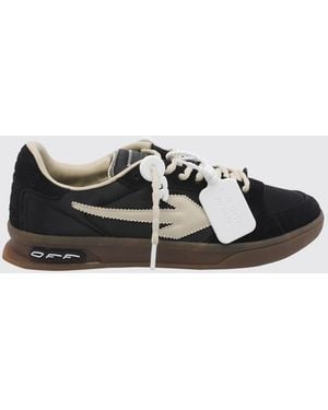 Off-White c/o Virgil Abloh Suede And Nylon End Of Play Trainers - White