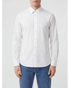 Burberry Camicia Slim Fit - Bianco
