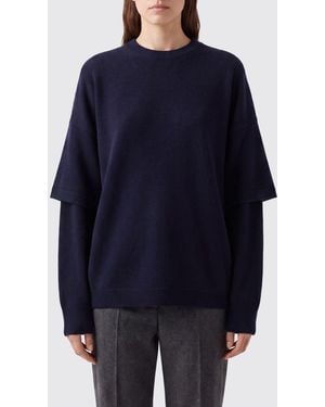DARKPARK Dropped Shoulder Crewneck Sweater - Blue